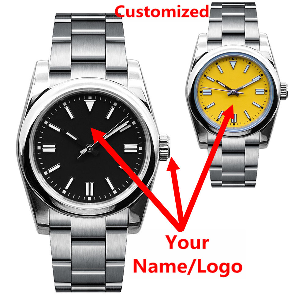 Jewellery Watches - Custom Logo Mens Watch Sapphire Luxury