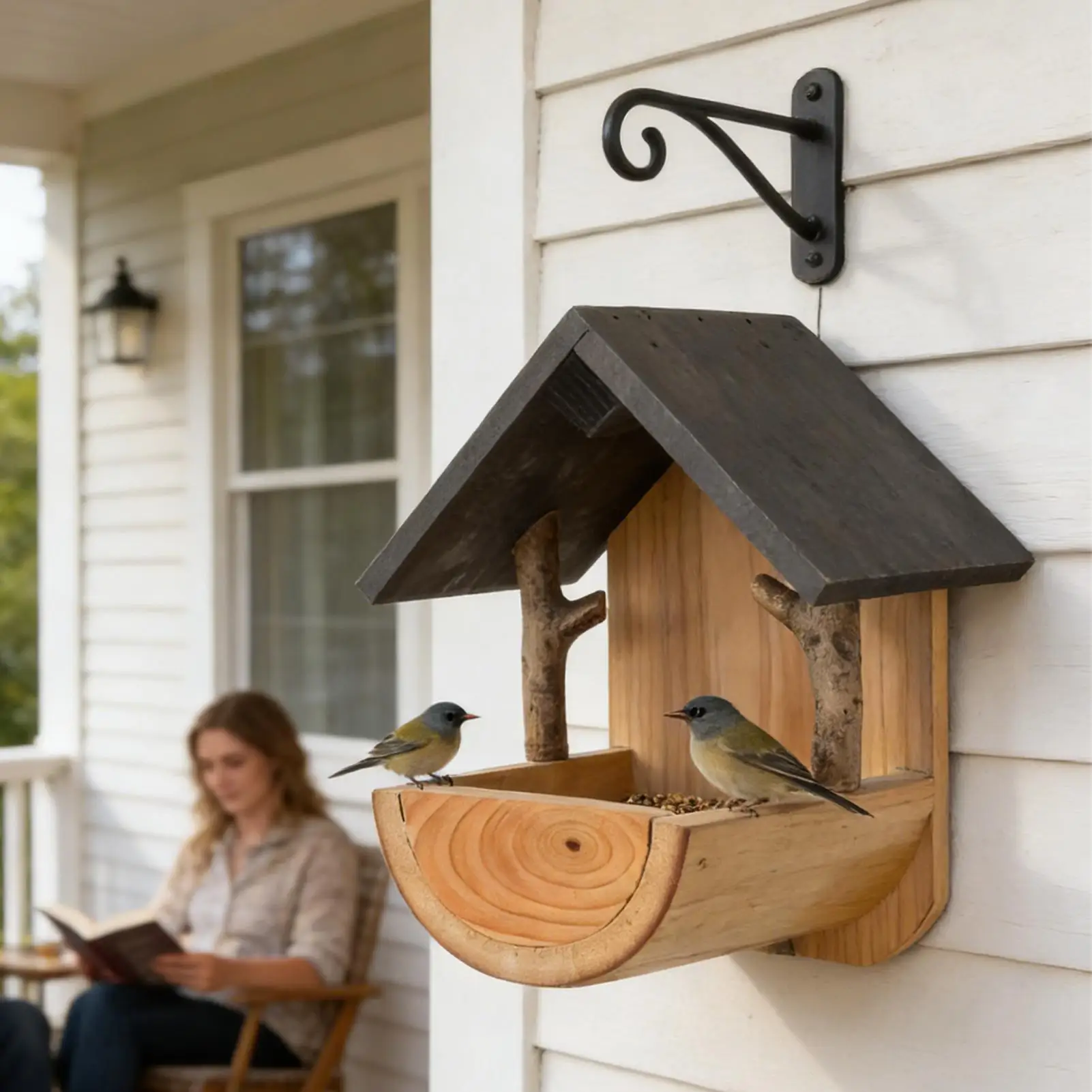 Wall Mount Wooden bird feeder  - đánh giá và giá Watches & Jewelry Repair Center New York