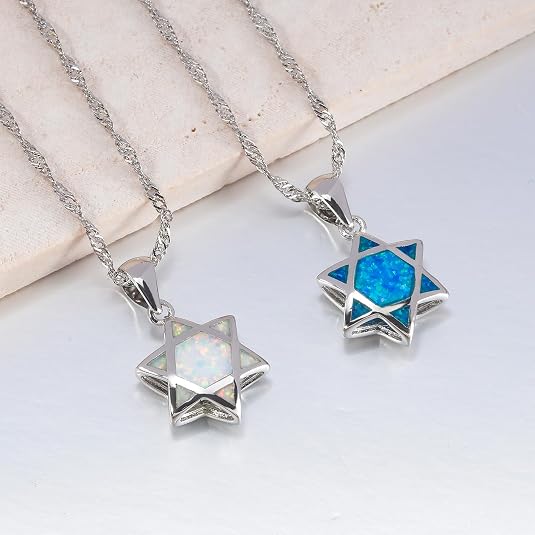 Star of David Opal Pendant Nec - đánh giá và giá Jewelry & Watches Company