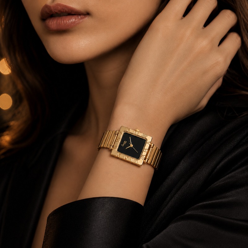 Luxury Gold Square Ladies Quar - đánh giá và giá Jewelry Watches For Kids
