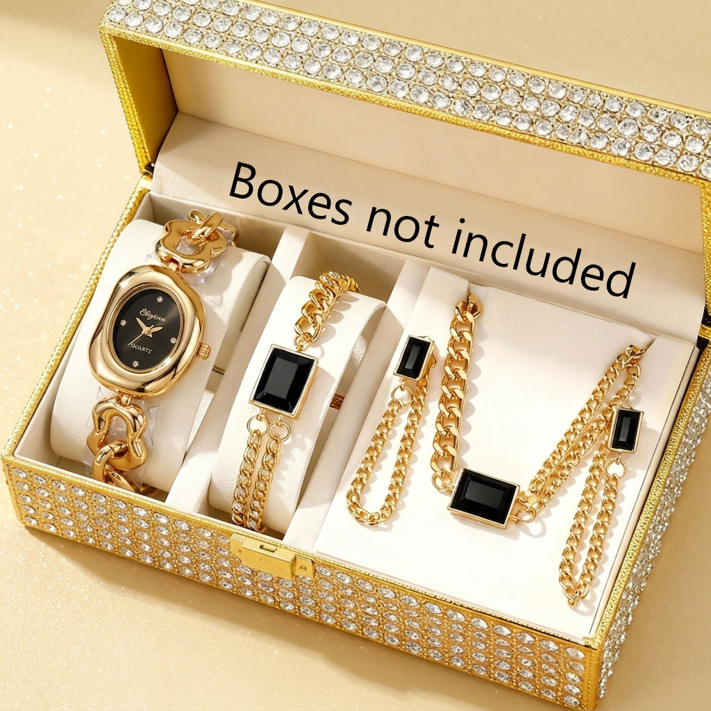 5PCS Fashion Irregular Women Q - đánh giá và giá Jewelry Box Watches Bracelets